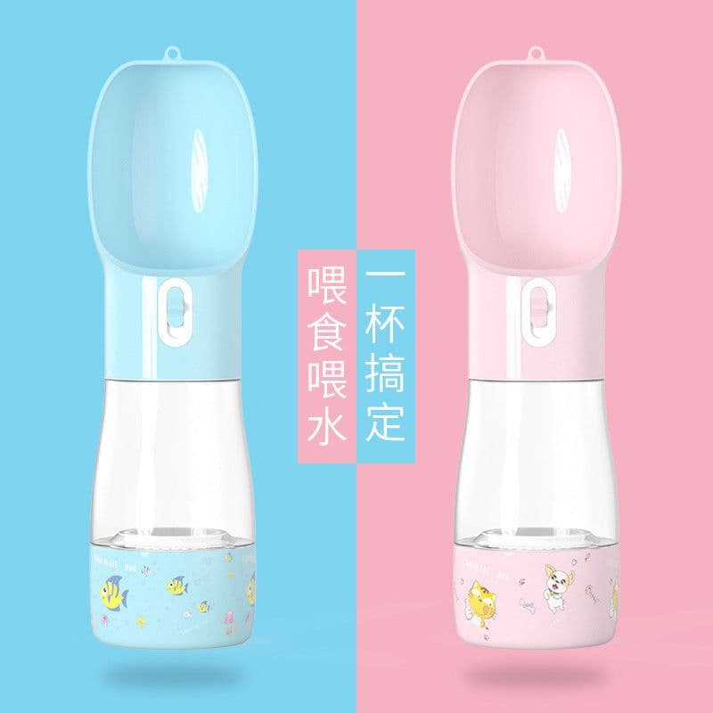 image-Detian Cross-border Hot Sale Pet Multifunctional Water Cup Out Water Food Cup Portable Travel Dog Food Water Cup Wholesale