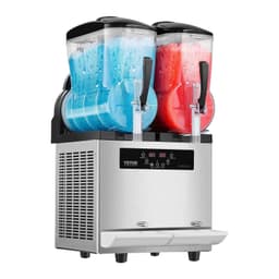 image-VEVOR Commercial Slushy Machine, 12Lx2 Double Tank Frozen Drink Machine, 96 Cups Stainless Steel Margarita Smoothie Frozen Drink Maker, Slushie Maker for Home Party Restaurants Cafe Bars