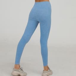 image-AliExpress wish Amazon Small dot jacquard seamless nine-point pants fitness pants hips and belly pants