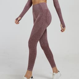 image-AliExpress wish Amazon Small dot jacquard seamless nine-point pants fitness pants hips and belly pants