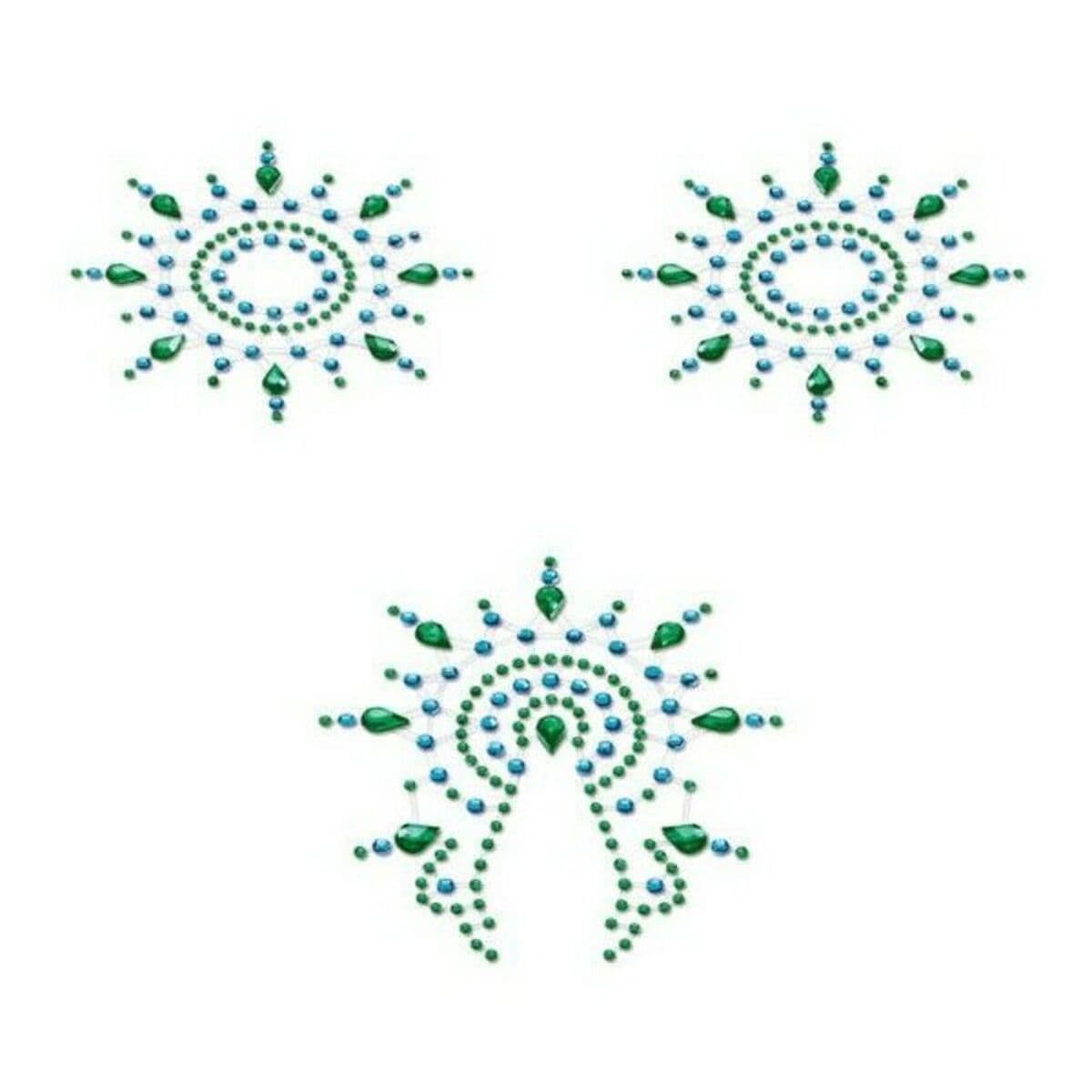 image-Flamboyant Blue & Green Mystim 46656 Turquoise (3 pcs)