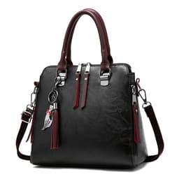 image-2019 new retro handbag handbags shoulder messenger bag fashion tassels tide middle-aged bag