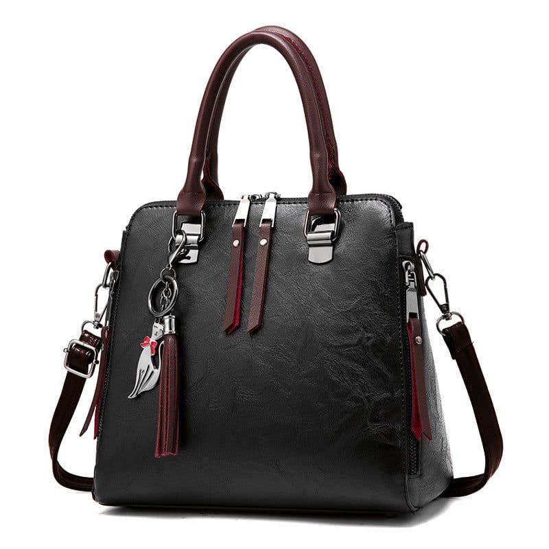 image-2019 new retro handbag handbags shoulder messenger bag fashion tassels tide middle-aged bag