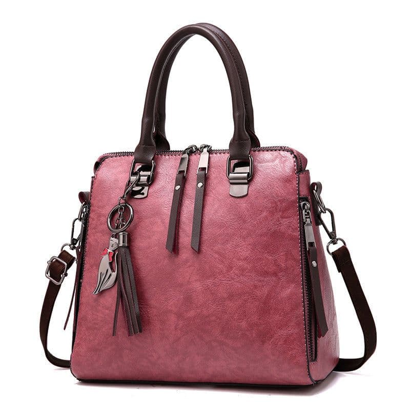 image-2019 new retro handbag handbags shoulder messenger bag fashion tassels tide middle-aged bag