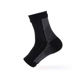 image-Compression Running Socks - Black/White Nylon L/XL