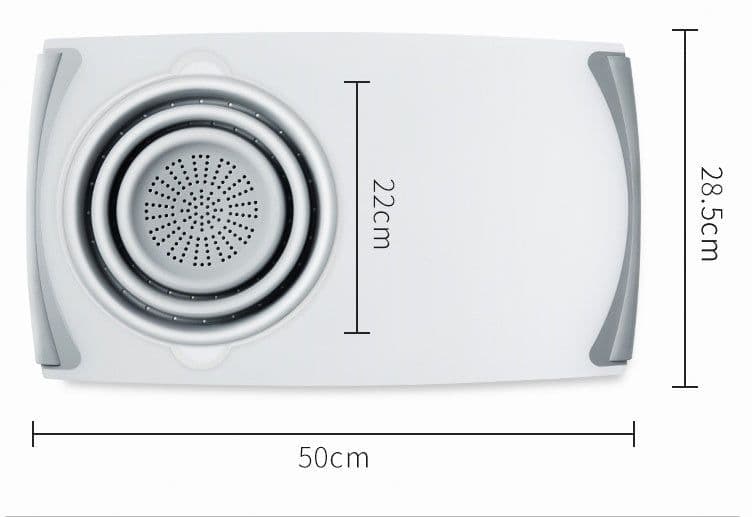 image-Innovative Multi-Functional 3 in 1 Chopping Board Detachable Folding Drain Basket Sink Cutting Board