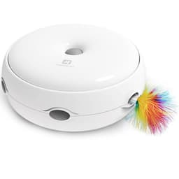 image-Electric cat toy Smart cat stick Crazy play plate Cat catching mouse Donut automatic turntable