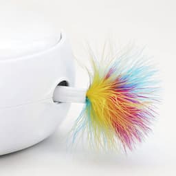 image-Electric cat toy Smart cat stick Crazy play plate Cat catching mouse Donut automatic turntable