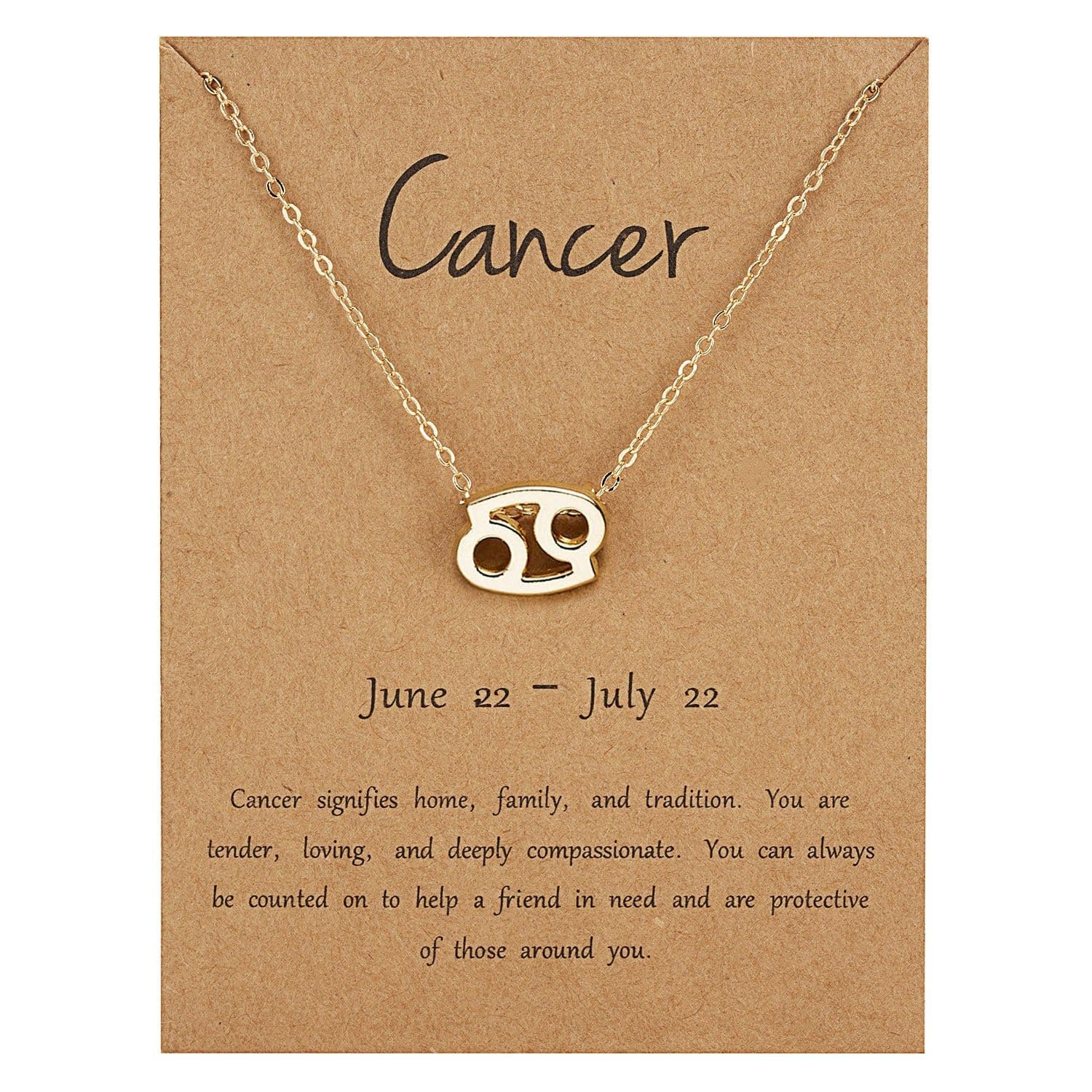 image-Cross-border hot sale personality symbol version twelve constellation alloy paper card necklace personality clavicle chain spot wholesale