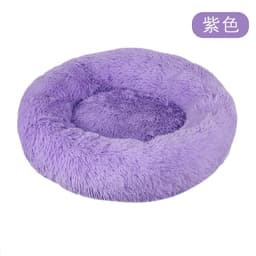 image-Factory direct cat litter kennel plush round dog bed warm pad pet litter dog pad supplies wholesale