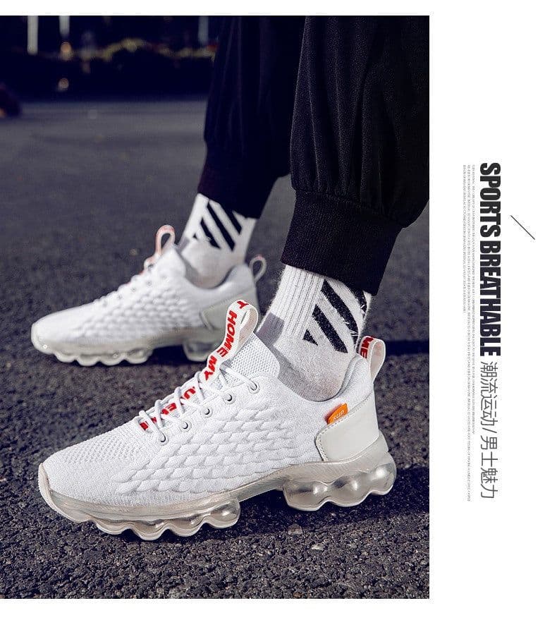 image-Cross-border new shoes men's trendy shoes knife edge running shoes casual shoes youth large size sports running shoes