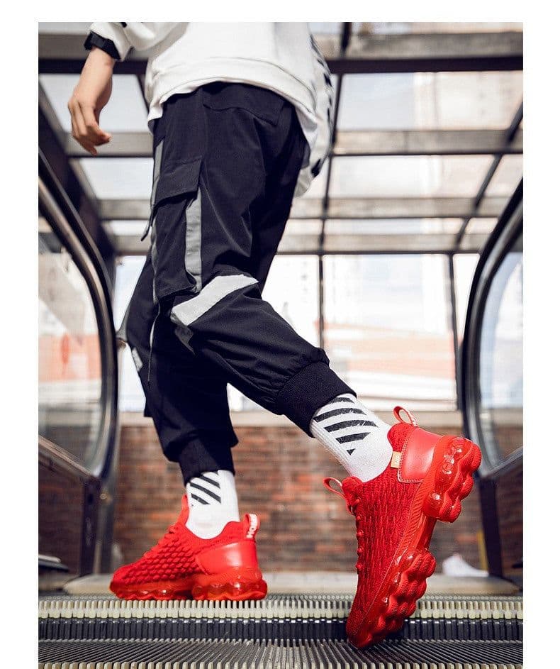 image-Cross-border new shoes men's trendy shoes knife edge running shoes casual shoes youth large size sports running shoes