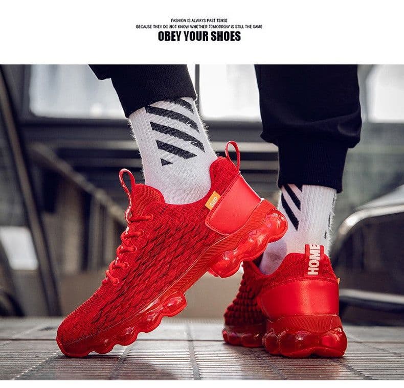image-Cross-border new shoes men's trendy shoes knife edge running shoes casual shoes youth large size sports running shoes
