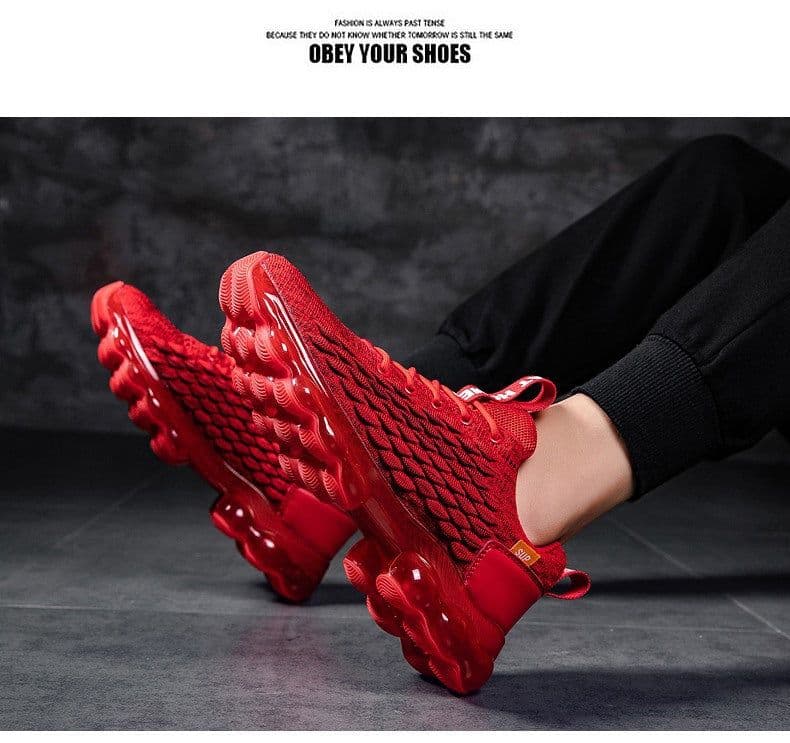 image-Cross-border new shoes men's trendy shoes knife edge running shoes casual shoes youth large size sports running shoes