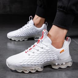 image-Cross-border new shoes men's trendy shoes knife edge running shoes casual shoes youth large size sports running shoes
