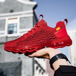 image-Cross-border new shoes men's trendy shoes knife edge running shoes casual shoes youth large size sports running shoes
