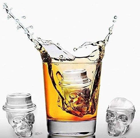 image-Creative 3D Skull Mold Ice Cube Tray Silicone Mold Soap Candle Moulds Sugar Craft Tools Bakeware Chocolate Moulds