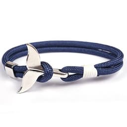image-Cross-border hot-selling ship anchor type whale tail bracelet 550 umbrella rope handmade couple bracelet custom jewelry wholesale