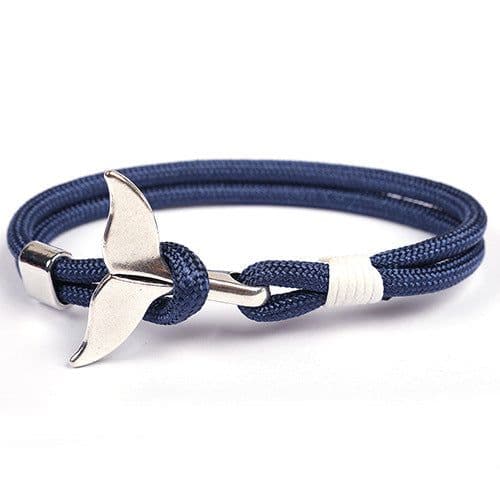 image-Cross-border hot-selling ship anchor type whale tail bracelet 550 umbrella rope handmade couple bracelet custom jewelry wholesale