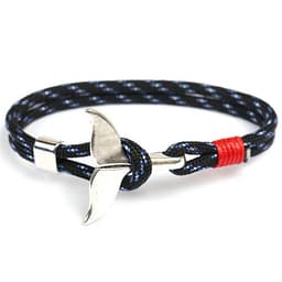 image-Cross-border hot-selling ship anchor type whale tail bracelet 550 umbrella rope handmade couple bracelet custom jewelry wholesale
