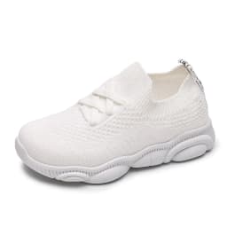 image-Spring and Autumn New Children's Solid Color Flywoven Children's Shoes Foreign Trade Popular Wholesale Boys' Sports Shoes Girls' Casual Shoes