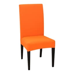 image-1/2/4/6Pcs Solid Color Stretch Chair Cover Spandex Universal Removable Dining Chair Protection Covers For Wedding Banquet Hotel