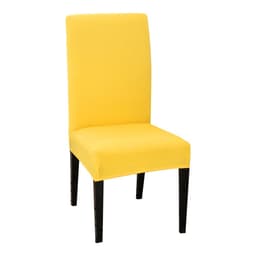 image-1/2/4/6Pcs Solid Color Stretch Chair Cover Spandex Universal Removable Dining Chair Protection Covers For Wedding Banquet Hotel