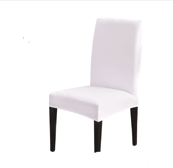 image-1/2/4/6Pcs Solid Color Stretch Chair Cover Spandex Universal Removable Dining Chair Protection Covers For Wedding Banquet Hotel