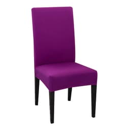 image-1/2/4/6Pcs Solid Color Stretch Chair Cover Spandex Universal Removable Dining Chair Protection Covers For Wedding Banquet Hotel
