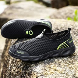 image-A03 spring and summer men's and women's river tracing shoes, sports shoes, low-cut footwear, lightweight, hollow, breathable outdoor shoes, wading shoes, mesh shoes