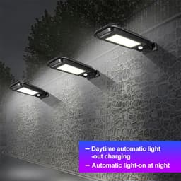 image-New solar lamp, outdoor waterproof human body sensor solar wall lamp, garden courtyard lighting LED street lamp