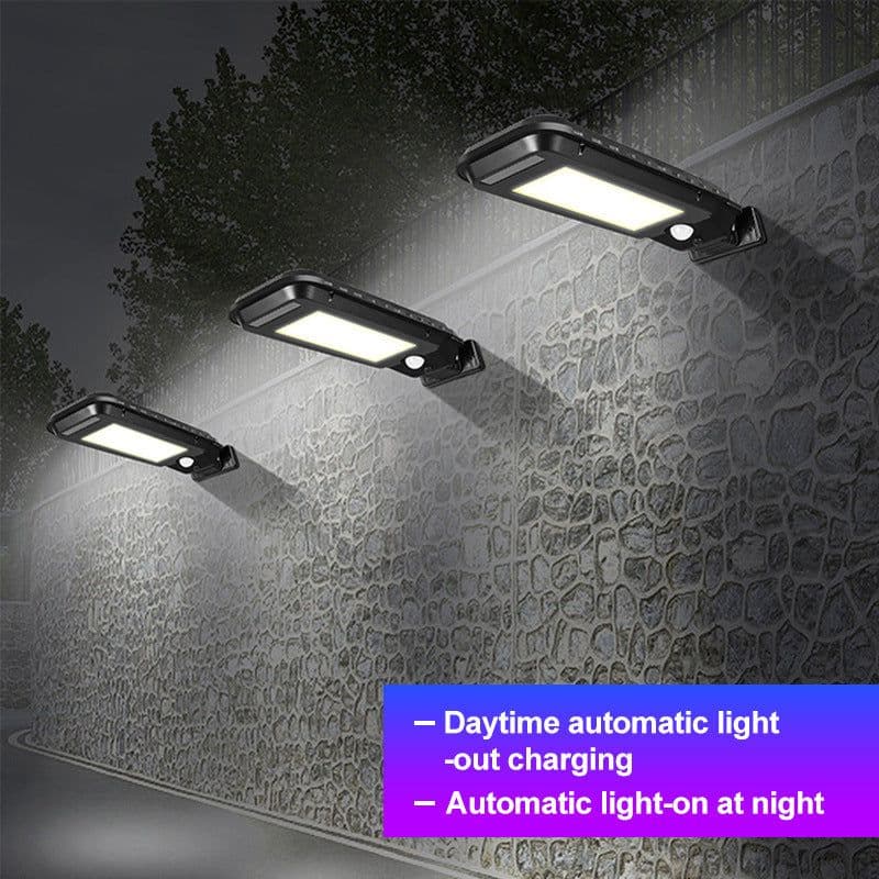 image-New solar lamp, outdoor waterproof human body sensor solar wall lamp, garden courtyard lighting LED street lamp