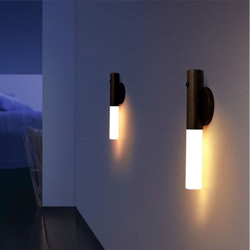 image-Intelligent human body induction night light LED rechargeable corridor cabinet wall light home bathroom strong wall sensor light