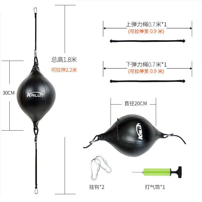 image-Speed Ball Elastic Rope Boxing Ball Suspension Boxing Sky Globe Pear Ball Boxing Speed Ball Pear Shape Dodge Speed Ball Hanging