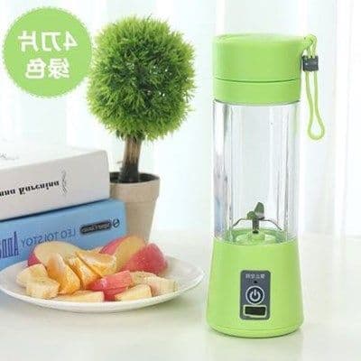 image-380ml 4/6 Blades Portable Electric Fruit Juicer Home USB Rechargeable Smoothie Maker Blenders Machine Sports Bottle Juicing Cup