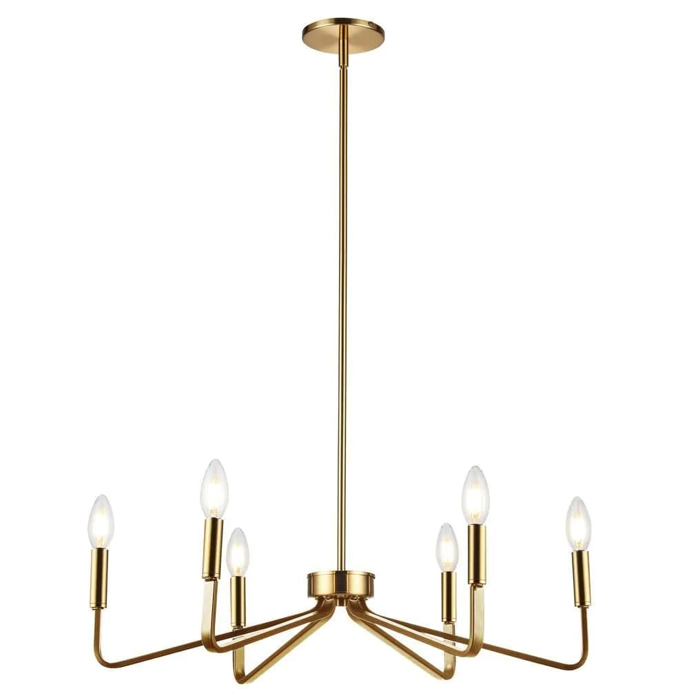 image-6LT Incandescent Chandelier, AGB