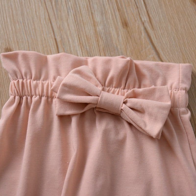 image-H1136# Factory direct sale autumn baby romper + bowknot trousers two-piece set 2019 autumn new products