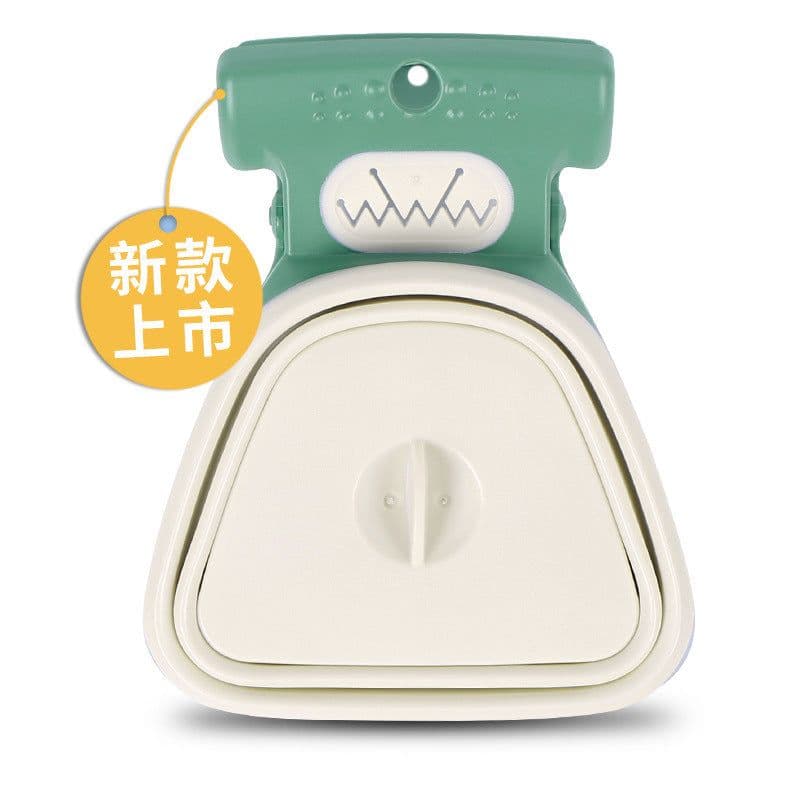 image-Huopu toilet picker for outing portable folding dog clip toilet picking up and clip to send garbage bag dog walking artifact