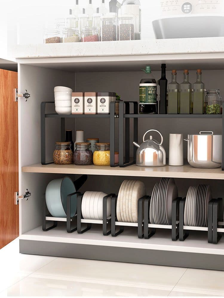 image-Ximai Cabinet Shelves Plates and Dishes Storage Rack Bowl Cup Rack Multifunctional Supplies Storage Rack