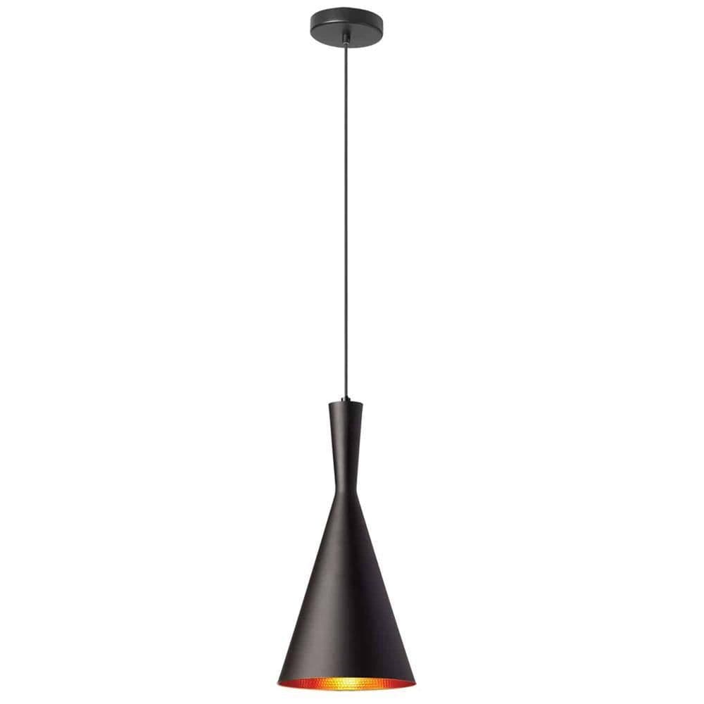 image-1LT Incan Pendant Black,Gold Pebbled Interior