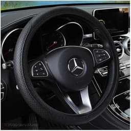 image-Car steering wheel cover fiber leather double round no inner ring elastic band grip cover AliExpress Amazon cross-border trade