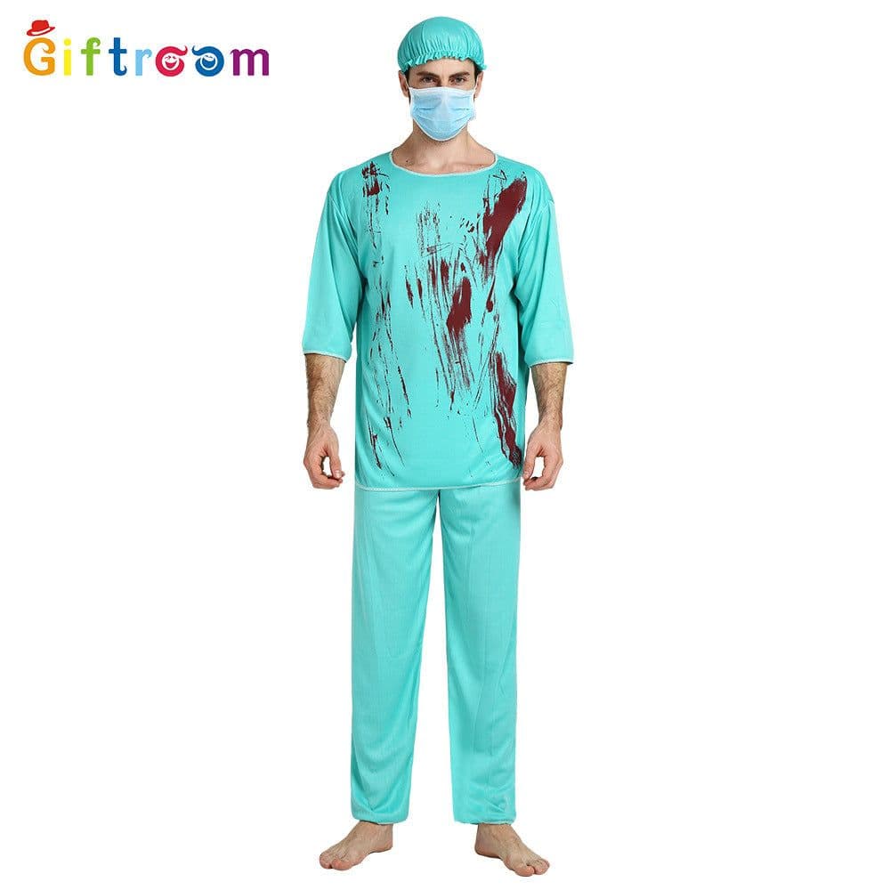 image-European and American foreign trade masquerade cosplay funny horror blood doctor nurse party party game costume
