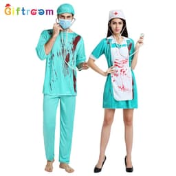image-European and American foreign trade masquerade cosplay funny horror blood doctor nurse party party game costume