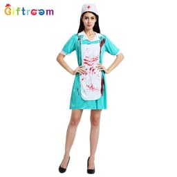 image-European and American foreign trade masquerade cosplay funny horror blood doctor nurse party party game costume