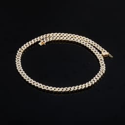 image-European and American cross-border ins hot models ladies Cuban chain jewelry accessories copper inlaid zircon 8mm Cuban chain hip-hop necklace