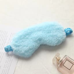 image-Rabbit hair shading sleep eye mask, breathable skin-friendly plush eye mask, hot pack ice pack, cute home eye mask wholesale