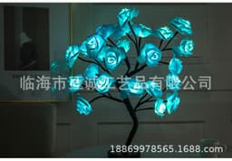 image-Nordic ins handmade rose tree lamp wholesale rose flower bedroom gift night table lamp decorative lamp led string light