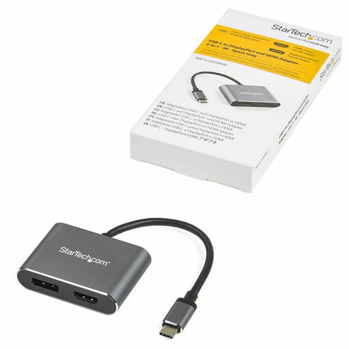 image-USB C to HDMI/DisplayPort Adapter Startech CDP2DPHD 4K Ultra HD
