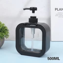 image-Foaming Soap Dispenser, 300ml And 500ml Dish Soap Dispenser, Refillable Modern Square Pump Bottle Lotion Dispenser, Hand Soap Dispenser For Bathroom, Kitchen Portable Empty Bottle, Dish Soap Dispenser