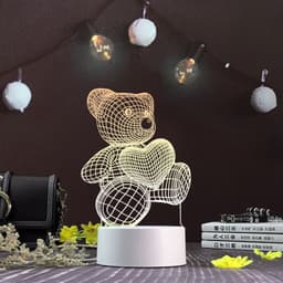 image-3d night light three-dimensional creative plug-in cartoon jellyfish usb table lamp acrylic diy custom event net red gift